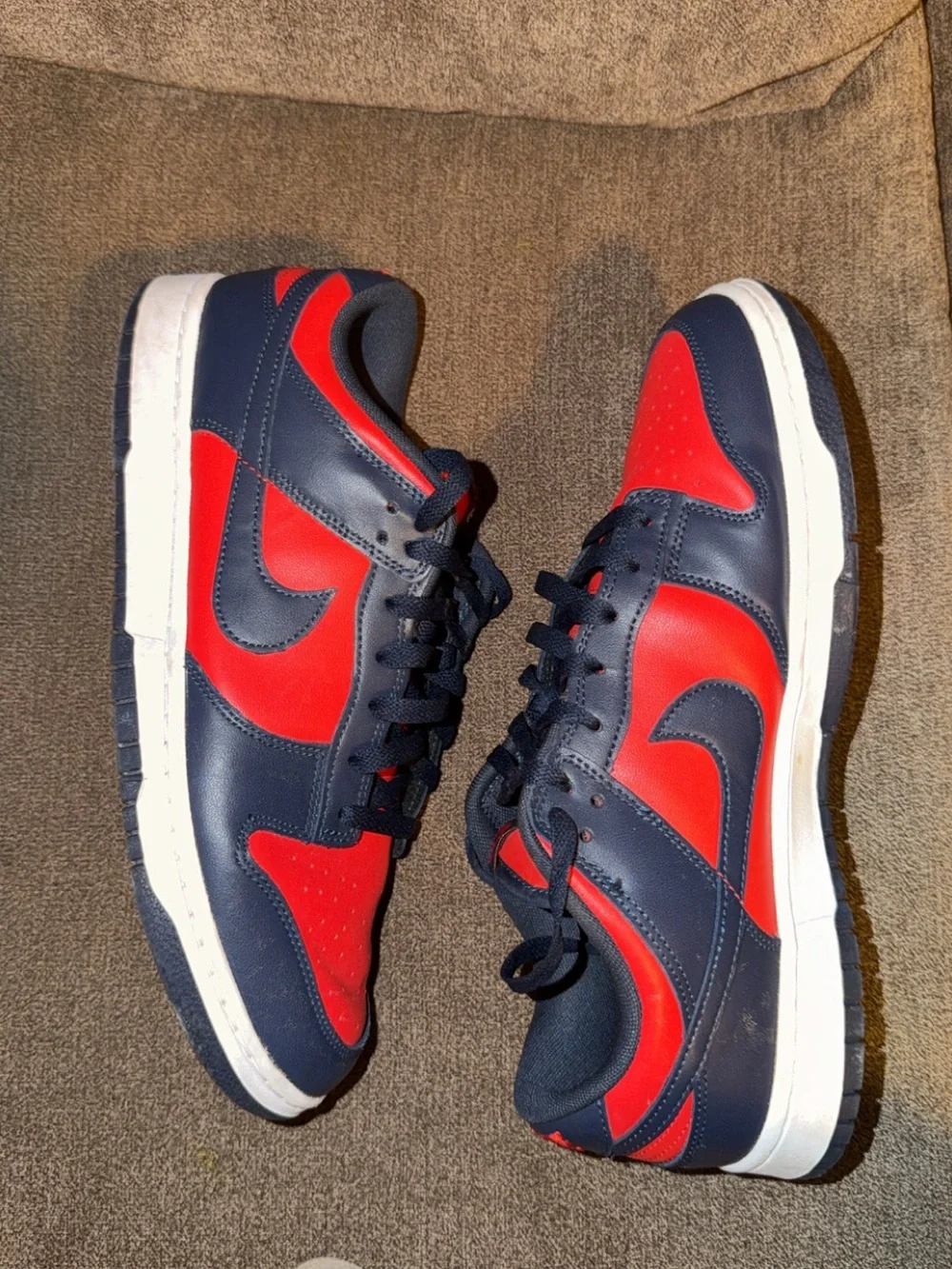 Size 12 - Nike Dunk Retro 2024 Low Navy Red